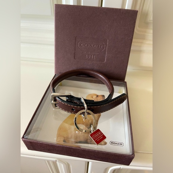 Rare Vtg Coach Dog Collar size small